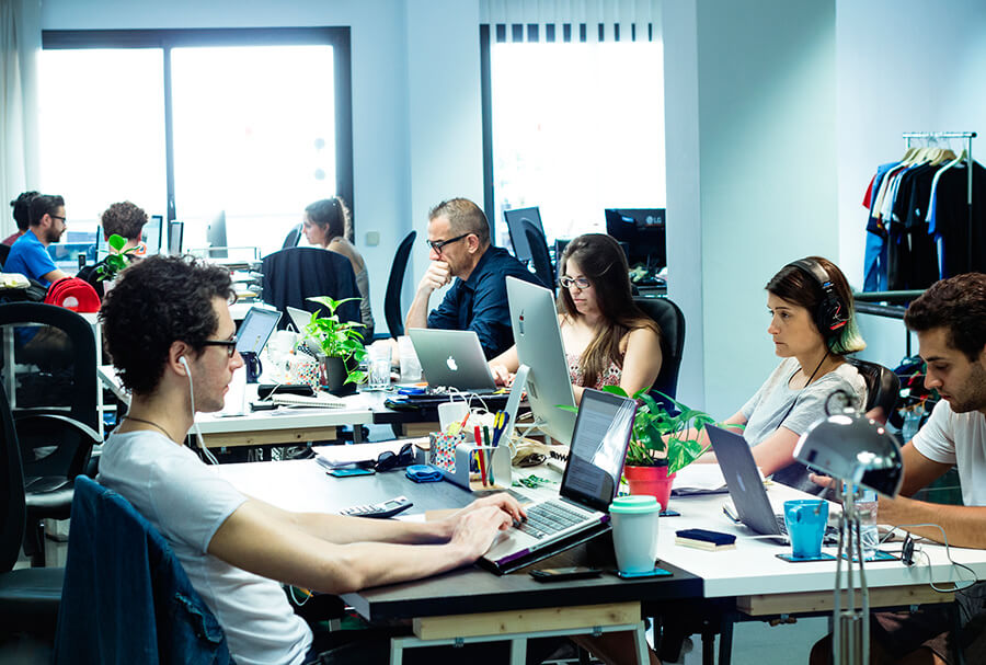 Working at Printsome's office