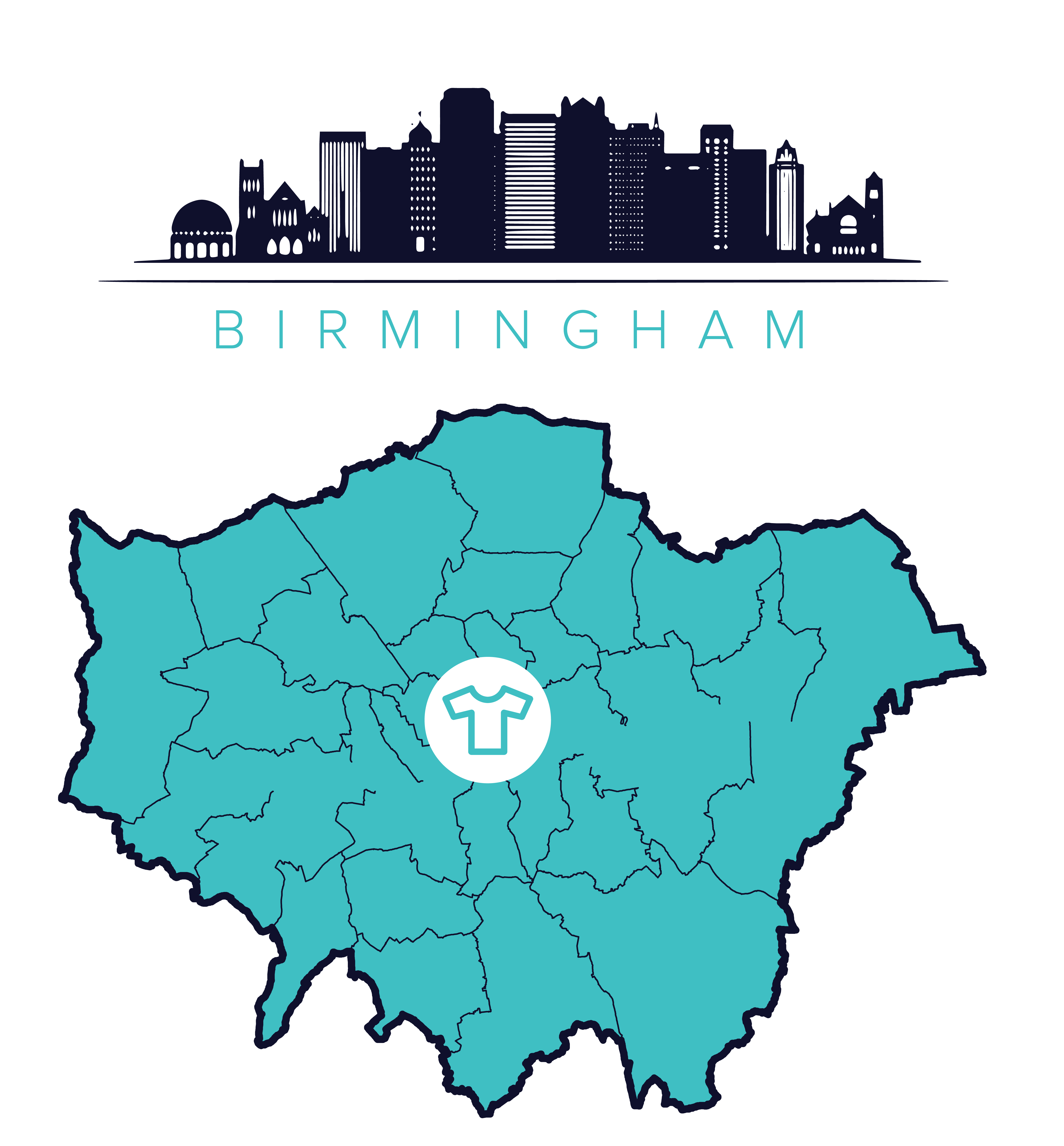 Printed and personalised T-shirts all around Birmingham