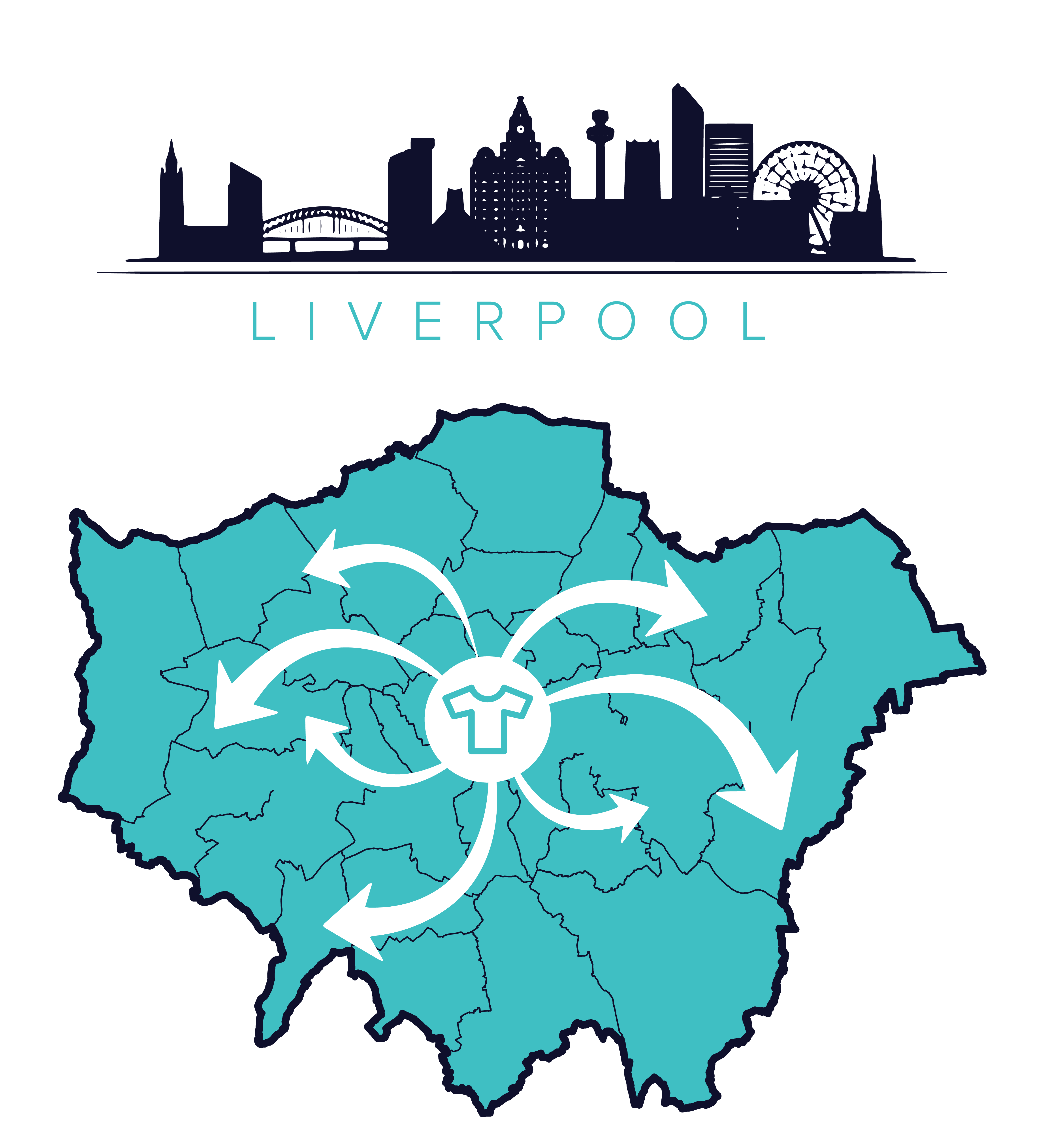 Printed and personalised T-shirts all around Liverpool