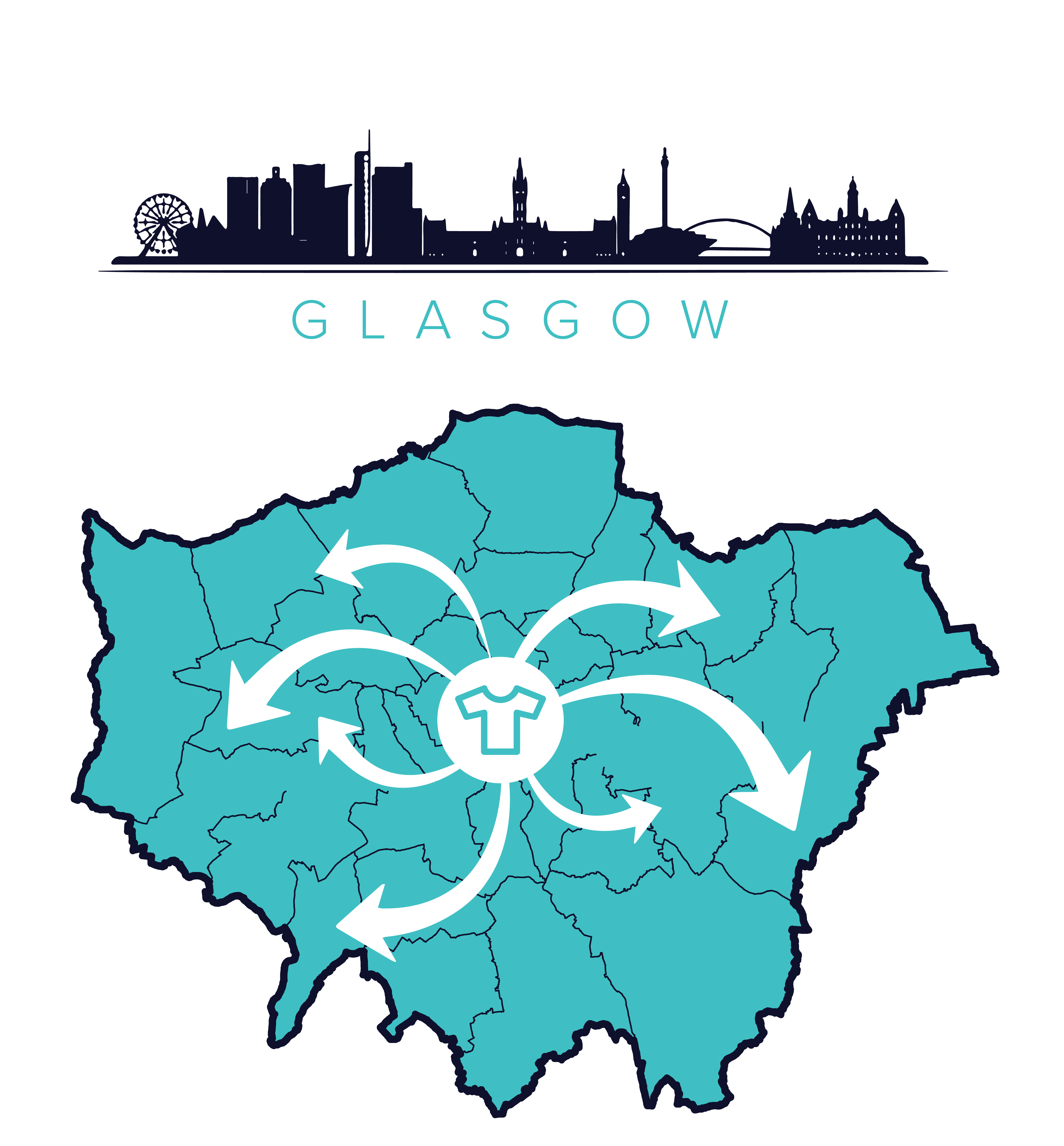 Printed and personalised T-shirts all around Glasgow