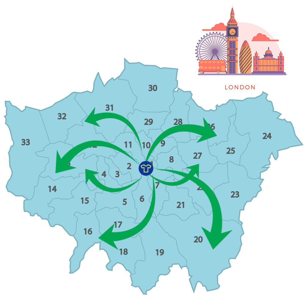 Tshirt printing London Printsome